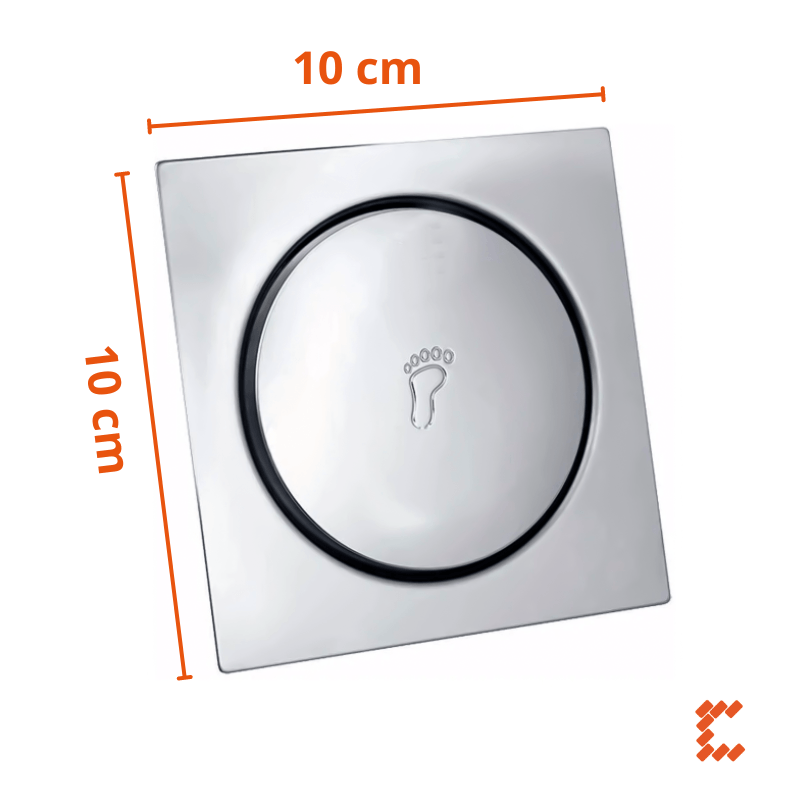 Encontraproduto.com.br - Ralo Inteligente Click 10x10 Banheiro Veda Cheiro Fertak