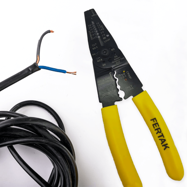 Encontraproduto.com.br - Alicate Fertak Multifunção Desencapador/Corte 8,5