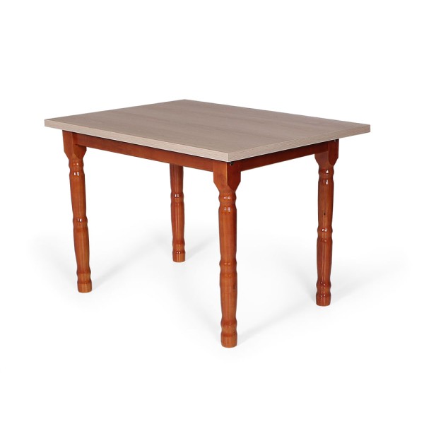 Encontraproduto.com.br - Mesa de Jantar Retangular 140x80cm Tampo em MDF 4 Lugares Mônaco Mel - Straub Web