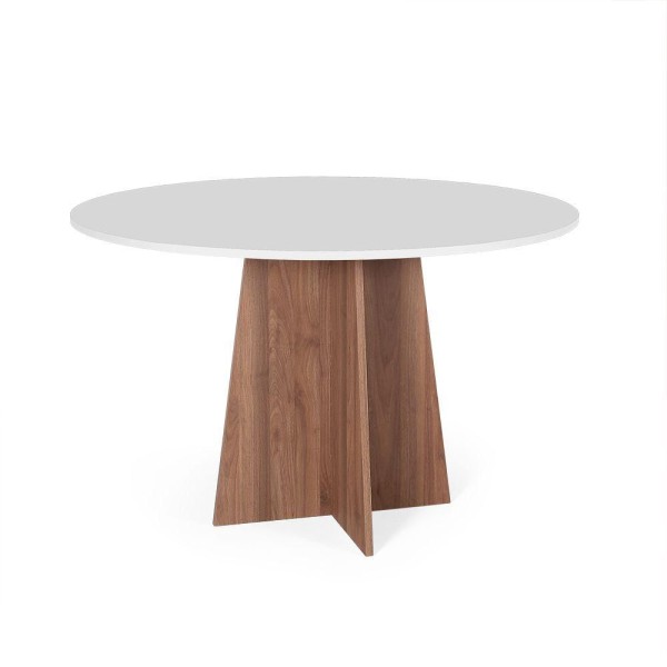 Mesa De Jantar Redonda 6 Lugares 120cm Isabela Branco/noronha - Straub Web