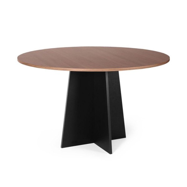 Encontraproduto.com.br - Mesa De Jantar Redonda 4 Lugares 90cm Isabela Noronha/preto - Straub Web
