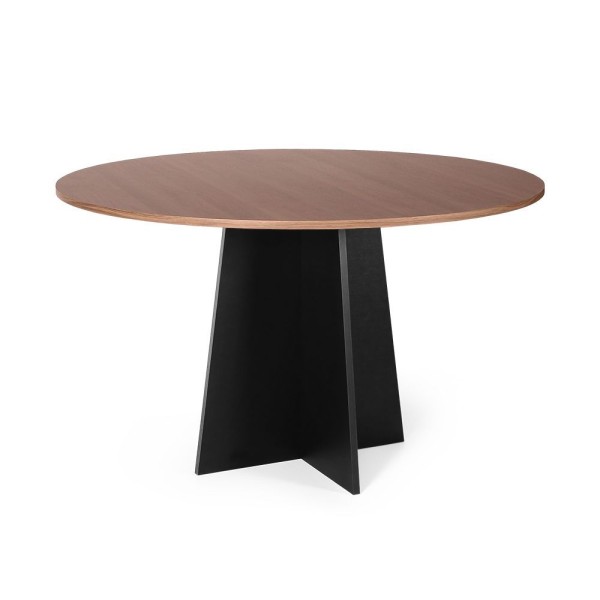 Encontraproduto.com.br - Mesa De Jantar Redonda 4 Lugares 90cm Isabela Noronha/preto - Straub Web