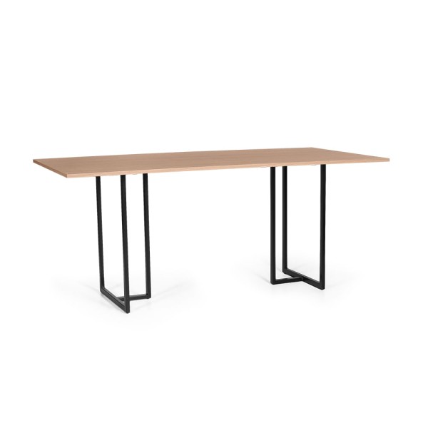 Mesa de Jantar Retangular Industrial 8 Lugares 200x90cm Atos Jade - Straub Web