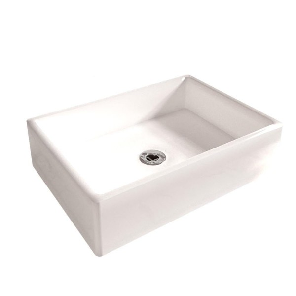 Encontraproduto.com.br - Cuba Pia Para Banheiro Torino Com Válvula Abs Branco Branco
