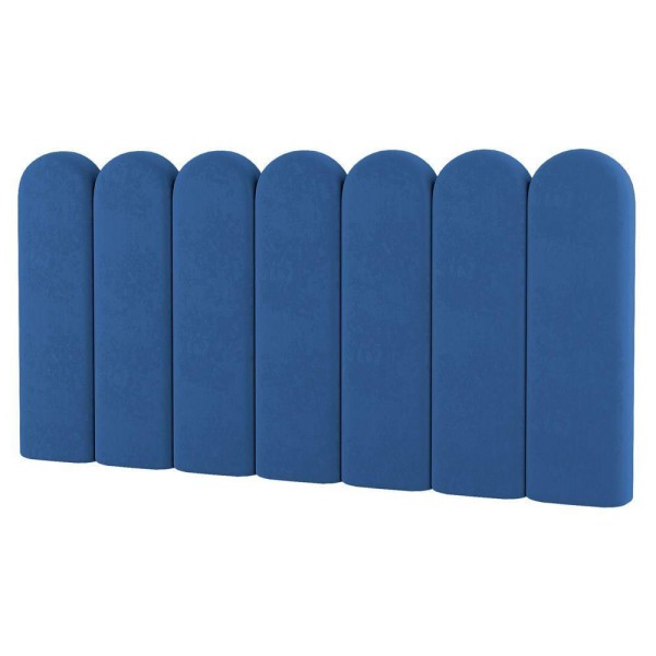 Painel Cabeceira Cama Box Casal King Size Lana 195cm Suede Azul - Desk Design
