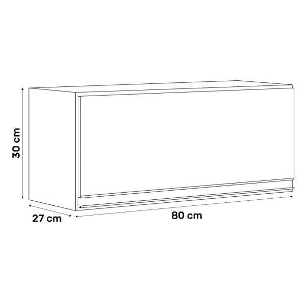 Encontraproduto.com.br - Kit área De Serviço E Lavanderia Com 02 Armários Aéreo 120cm E 80cm 100% Mdf Preto - Abmaza