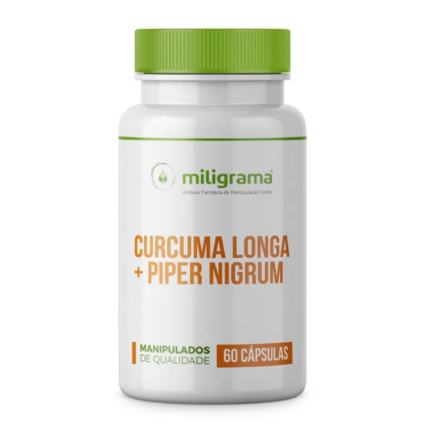 Encontraproduto.com.br - Curcuma Longa 300mg e Piper Nigrum 10mg: anti-inflamatório natural 60 Cápsulas