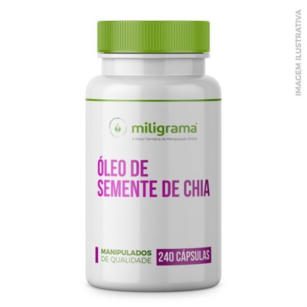 Encontraproduto.com.br - Óleo de Semente de Chia 500mg 240 Cápsulas