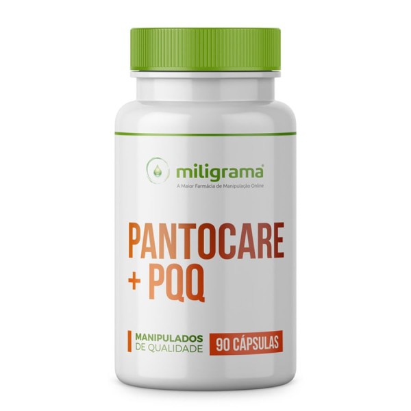 Encontraproduto.com.br - Pantocare + PQQ  - Antiqueda e Anti Cabelos Brancos 90 Cápsulas