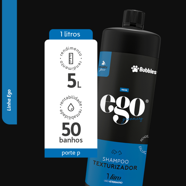 Encontraproduto.com.br - Shampoo Ego Texturizador - Bubbles 1 Litro (1:4)