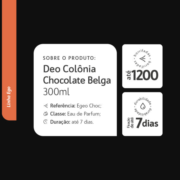 Encontraproduto.com.br - DEO COLÔNIA PET CHOCOLATE BELGA EGO 300ML
