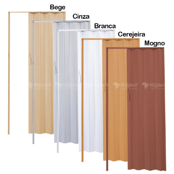 Encontraproduto.com.br - Porta Sanfonada 2,10 X 0,72 Plasflex BRANCA