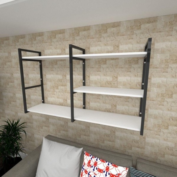 Prateleira Para Sala Branca Para Quarto Infantil Estante Infantil