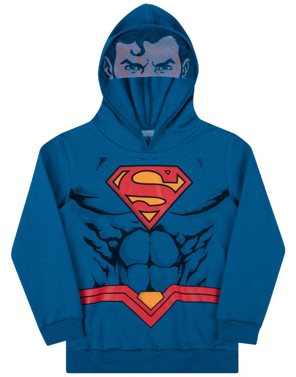 Encontraproduto.com.br - Blusão Kamylus Infantil Menino Inverno com Máscara Super-Homem ® 4/10 - 70042