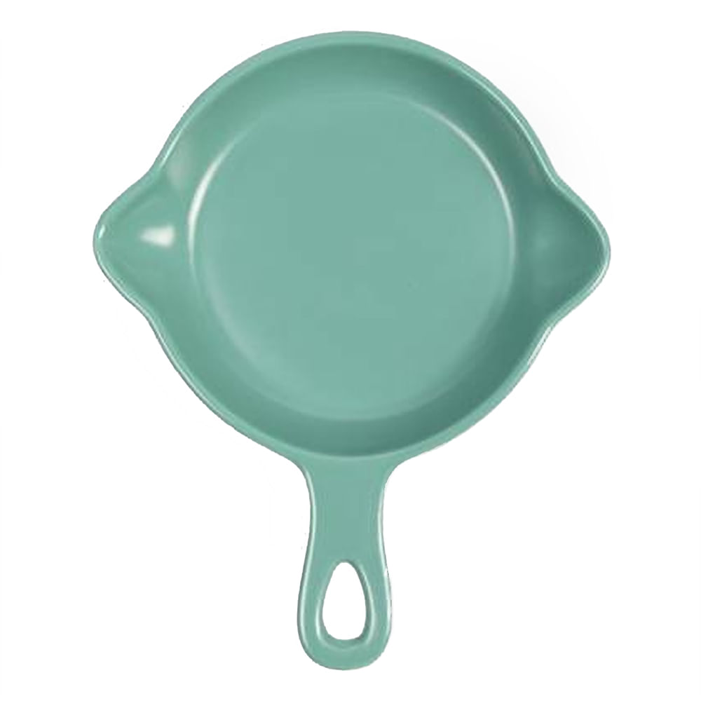 Bandeja Décor Cerâmica Panela com cabo 16x19,5cm