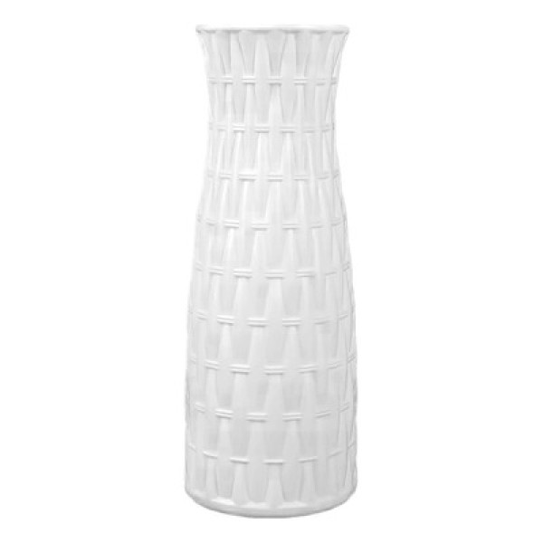 Encontraproduto.com.br - Vaso Resistente a Impactos com Design Neutro 22x8cm