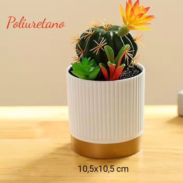 Encontraproduto.com.br - Vaso Resistente com Design Elegante e Moderno 10,5x10,5cm