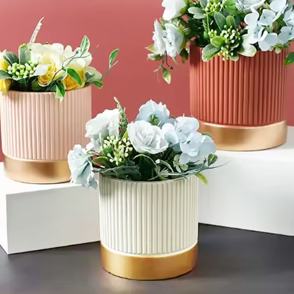 Encontraproduto.com.br - Vaso Resistente com Design Elegante e Moderno 10,5x10,5cm