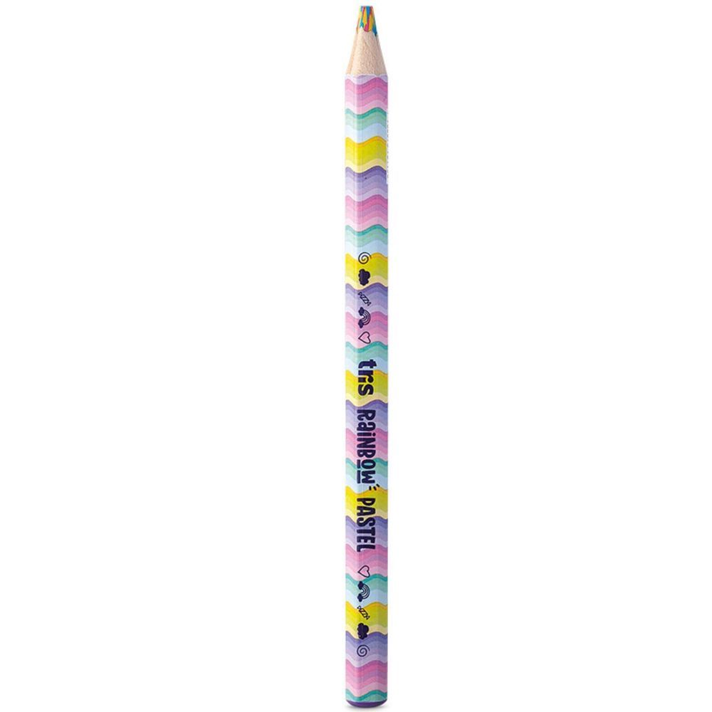 Encontraproduto.com.br - LAPIS DE COR RAINBOW PASTEL JUMBO MULTICOLORIDO - 1UN - TRIS