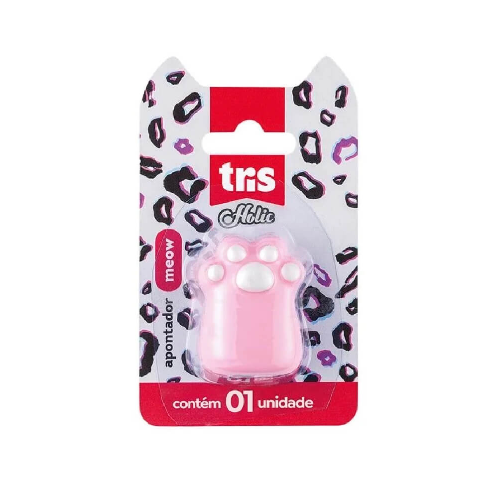 Encontraproduto.com.br - Apontador Patinha Holic Pets Meow Sortido C/1 - Tris Apontador Holic Pets Bl Sortido C/1 Tris