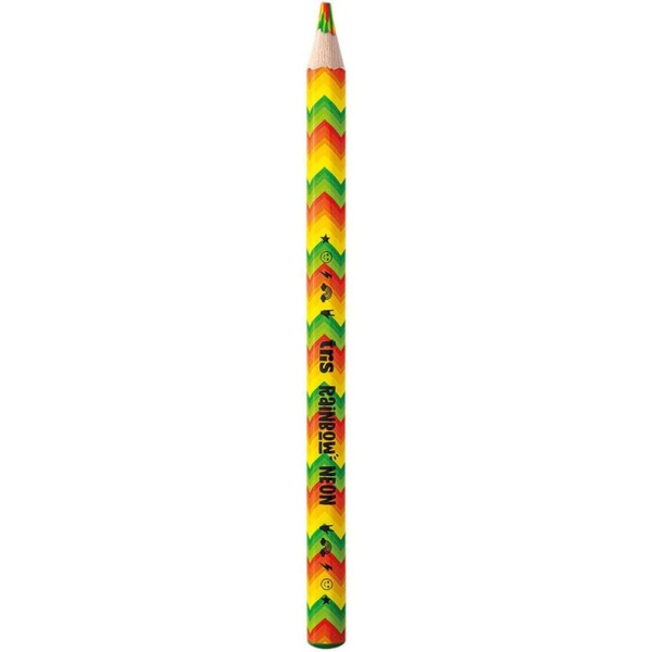 Encontraproduto.com.br - LAPIS DE COR RAINBOW NEON JUMBO - MULTICOLORIDO - 1UN - TRIS