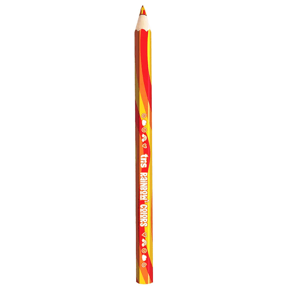 Encontraproduto.com.br - Kit 3 Lápis De Cor Rainbow Colors Jumbo Sortido Tris