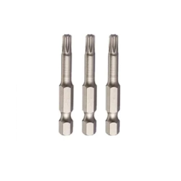 Encontraproduto.com.br - Kit 3 Pçs Jogo de Pontas Bits Torx T10 c/ 50mm Chave Manual