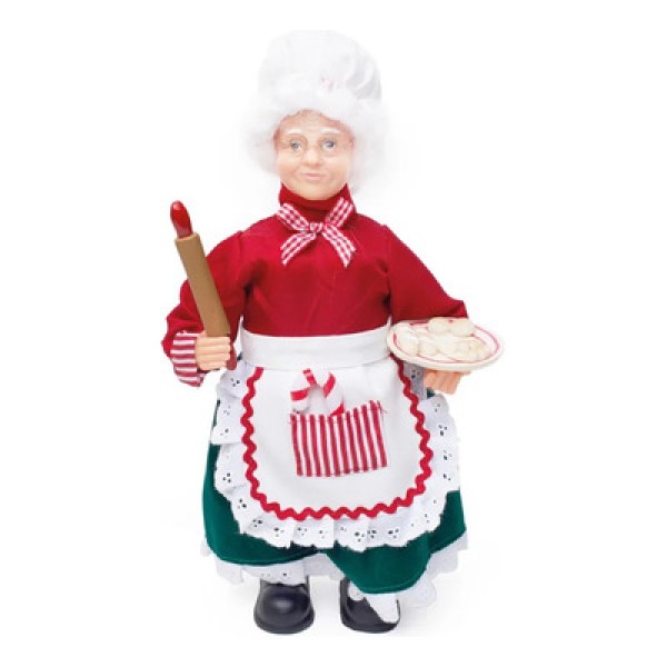 Encontraproduto.com.br - Papai Noel Branco e Dourado Luxo 60 Cm | Natal Formosinha