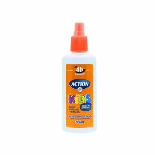 Encontraproduto.com.br - REPELENTE ACTION KIDS C/ ICARIDINA SPRAY 105ML