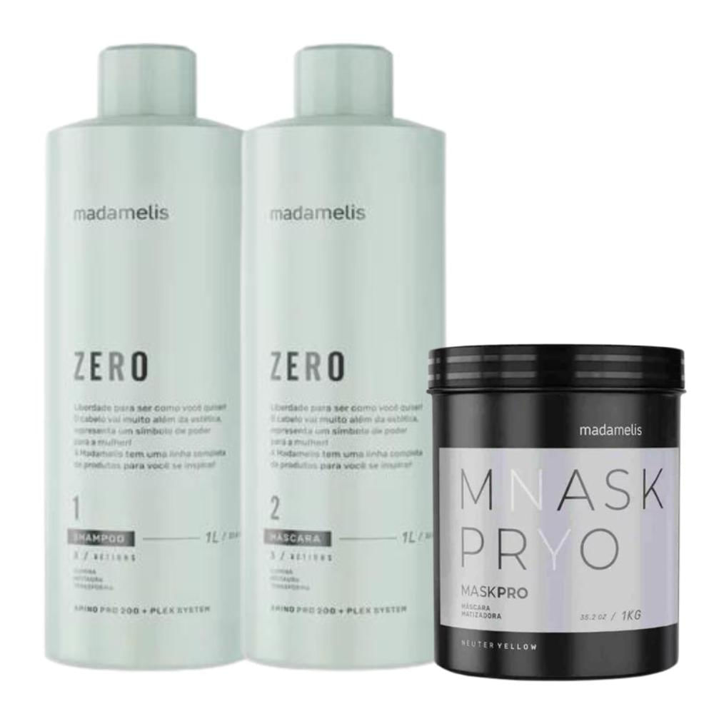 Madamelis Zero Progressiva Sem Formol Duo + Máscara Pro Neuter Yellow
