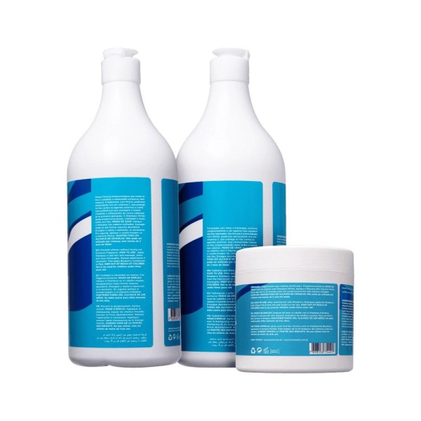 Encontraproduto.com.br - Lowell Extrato de Mirtilo Shampoo 1000ml + Condicionador 1000ml + Máscara 450g