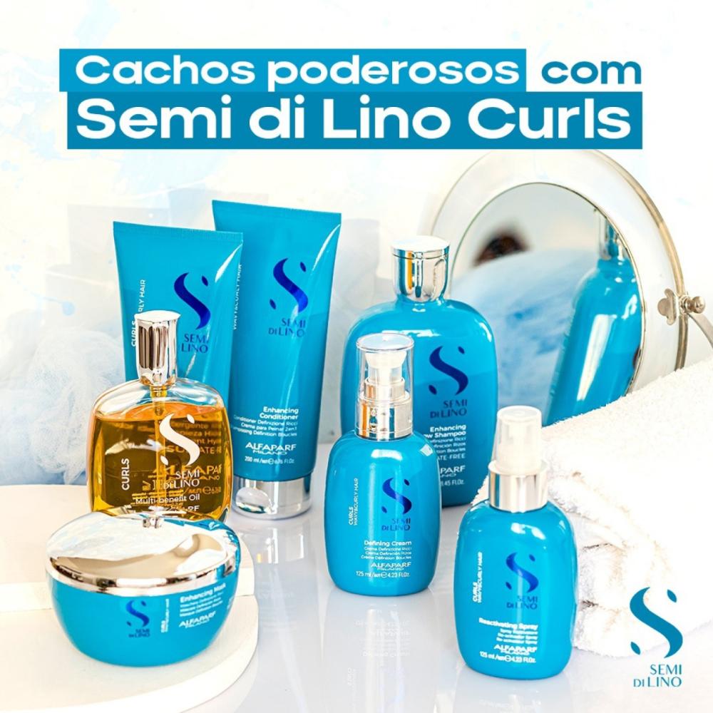 Encontraproduto.com.br - Alfaparf Semi di Lino Curls - Kit 3 Ativadores de Cachos 125ml
