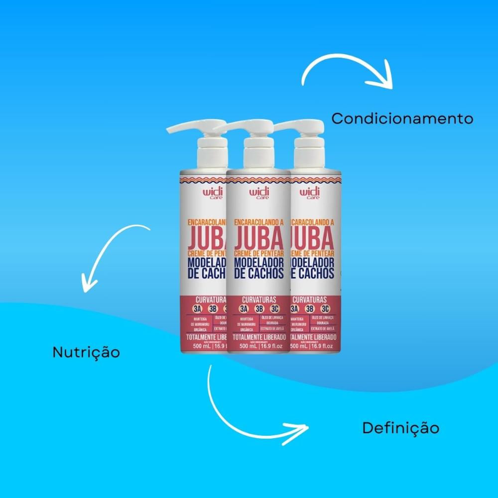 Widi Care Encaracolando a Juba Kit 3 Creme de Pentear 500ml