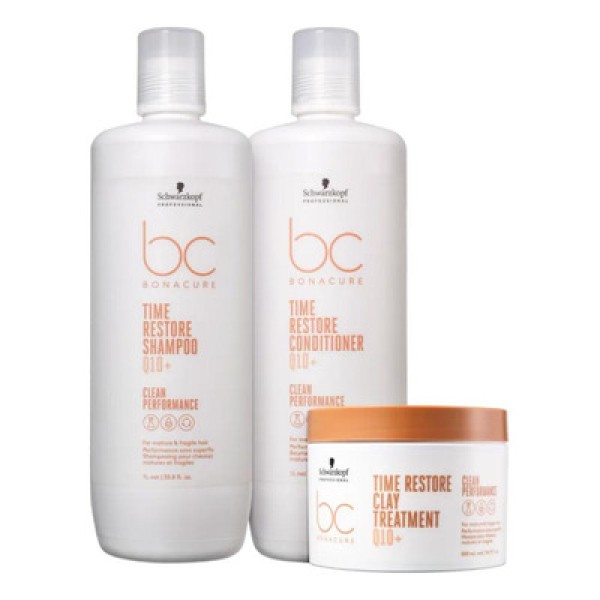 Encontraproduto.com.br - Schwarzkopf Time Restore Q10+ Kit (3 Produtos)