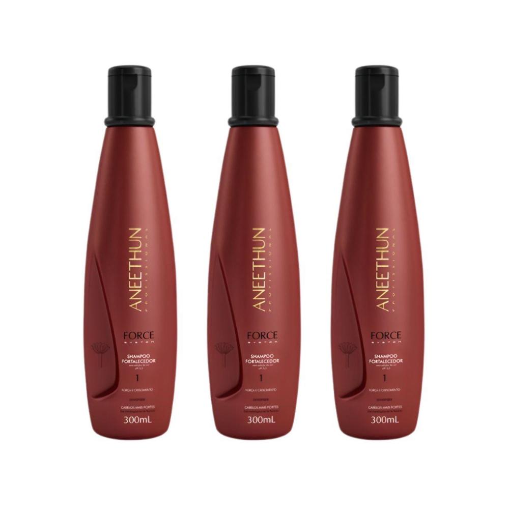 Aneethun Force Kit 3 Shampoo Fortalecedor 300ml