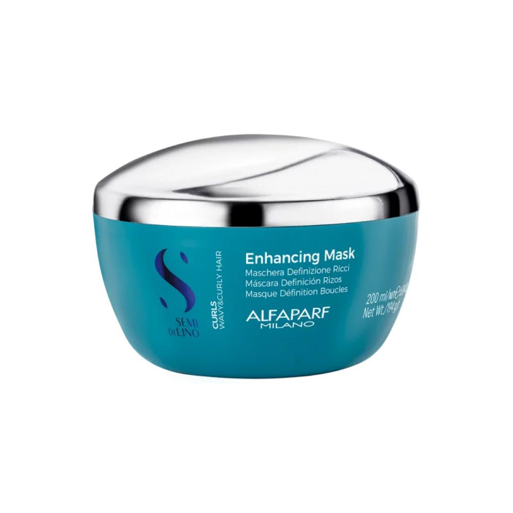 Alfaparf Semi di Lino Curls Enhancing Máscara Capilar 200ml - Hidratação e Controle de Frizz para Cachos
