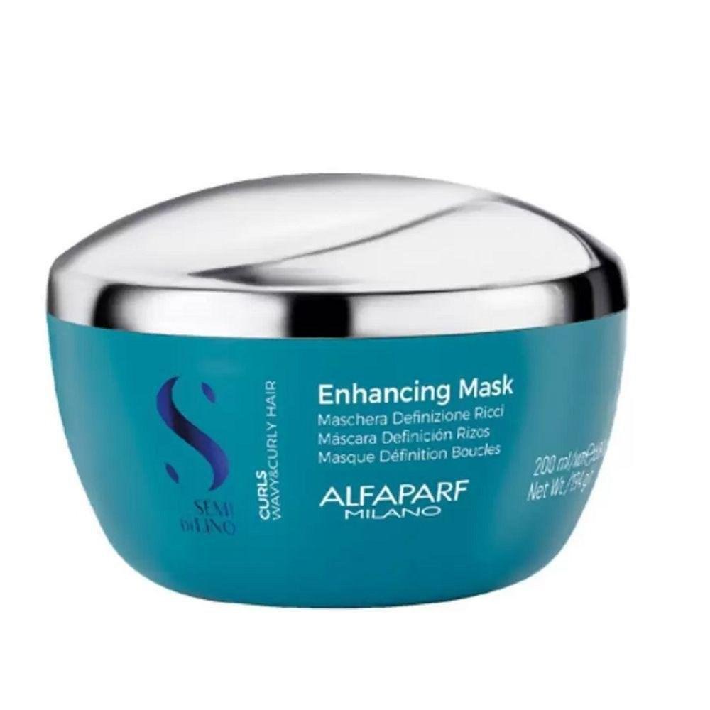 Encontraproduto.com.br - Alfaparf Semi di Lino Curls Enhancing Máscara Capilar 200ml - Hidratação e Controle de Frizz para Cachos