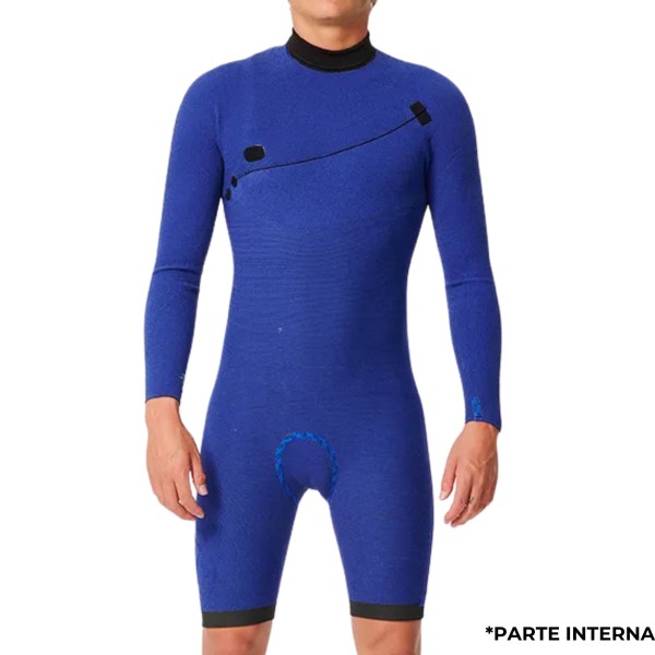 Encontraproduto.com.br - Short John Rip Curl E-bomb E7 2/2mm Zip Free Preto