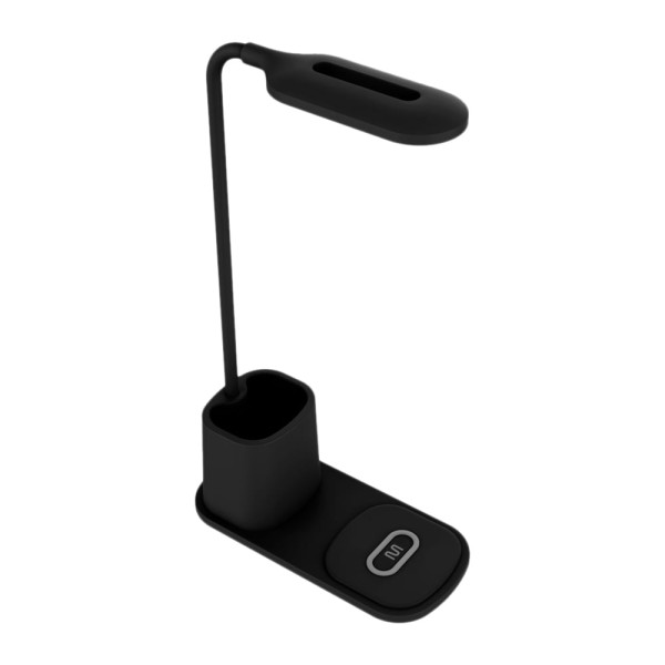 Encontraproduto.com.br - Luminária Multi Haste Flexível com Porta Canetas e Carregador Wireless 10w - CB171
