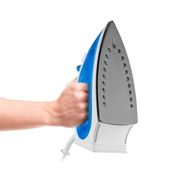 Encontraproduto.com.br - Ferro de Passar Seco e a Vapor Azul Base Antiaderente 220v Multi - HO453