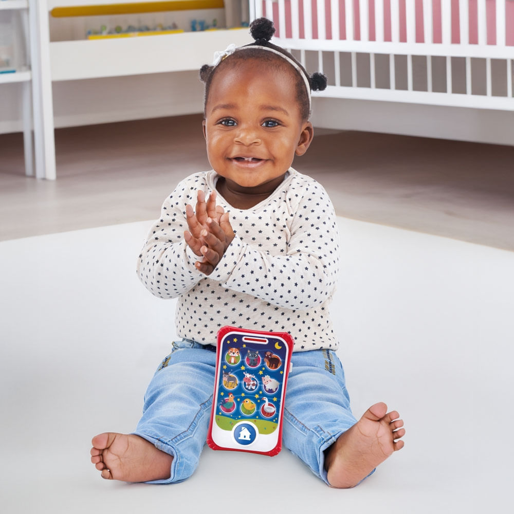 Encontraproduto.com.br - Smartphone Bilíngue com Som Português Inglês Primeira Infância Multikids - BR2098