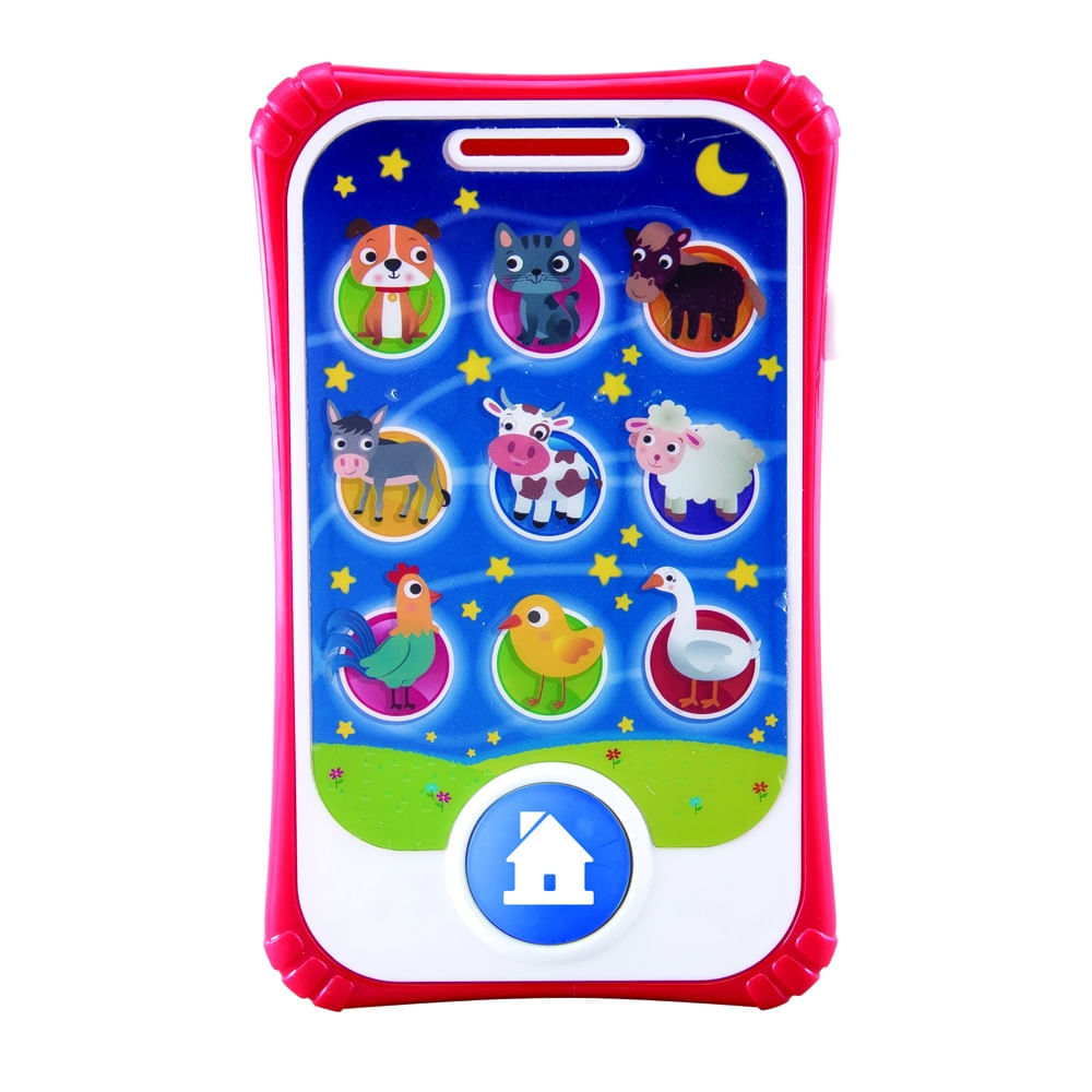 Encontraproduto.com.br - Smartphone Bilíngue com Som Português Inglês Primeira Infância Multikids - BR2098