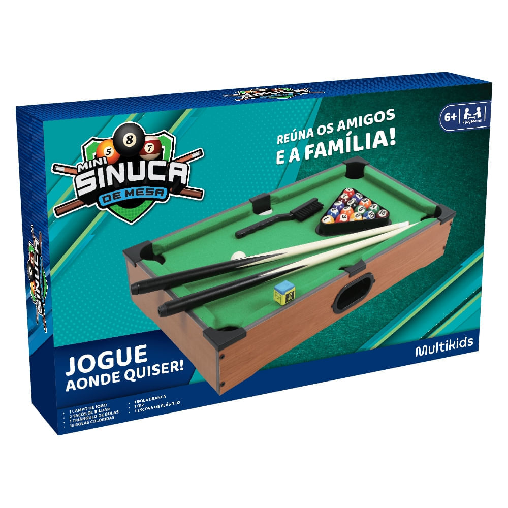 Encontraproduto.com.br - Jogo Mini Sinuca de Mesa Multikids - BR2074