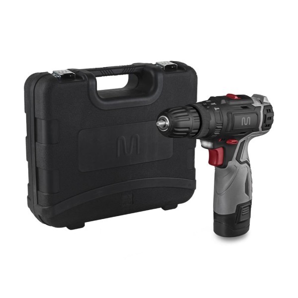 Encontraproduto.com.br - Kit Maleta Parafusadeira e Furadeira com Impacto 12v e Controle de Velocidade Multi - FE074