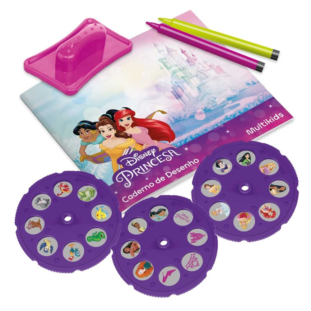 Encontraproduto.com.br - Mesa Projetora Disney Princesas Multikids com 24 Desenhos - BR2133