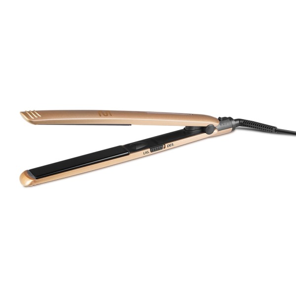 Encontraproduto.com.br - Prancha Modeladora Cerâmica Gold com Pontas Arredondadas Bivolt Multi - EB168 EB168
