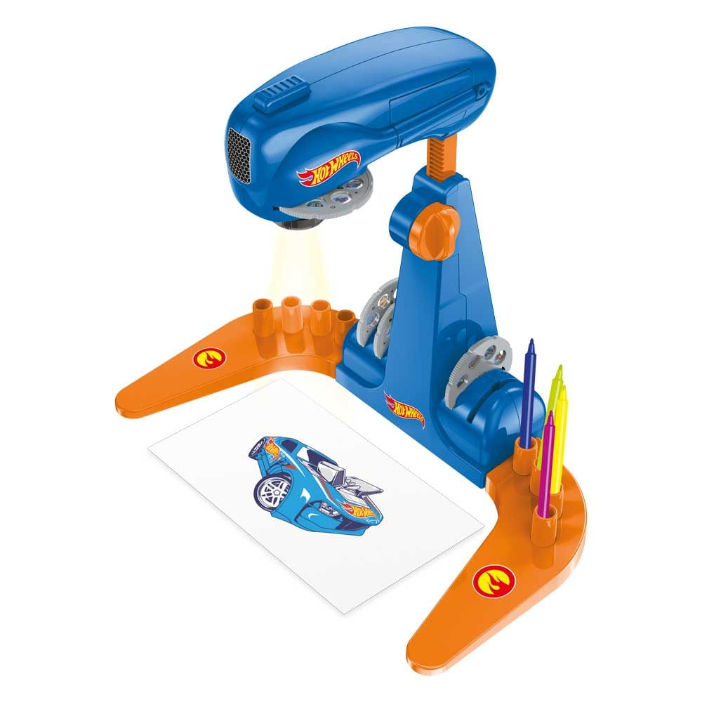 Encontraproduto.com.br - Mesa Projetora Hot Wheels com 24 Desenhos Multikids - BR2087