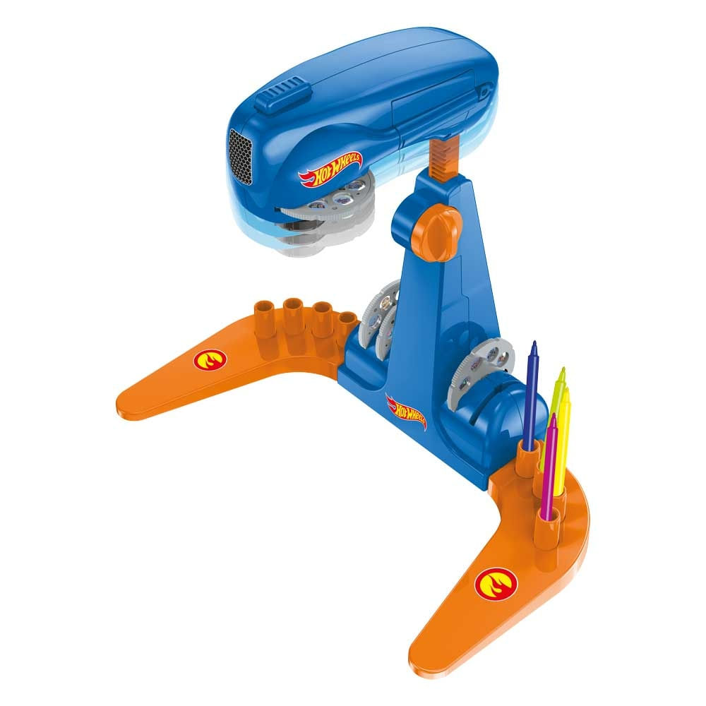 Encontraproduto.com.br - Mesa Projetora Hot Wheels com 24 Desenhos Multikids - BR2087