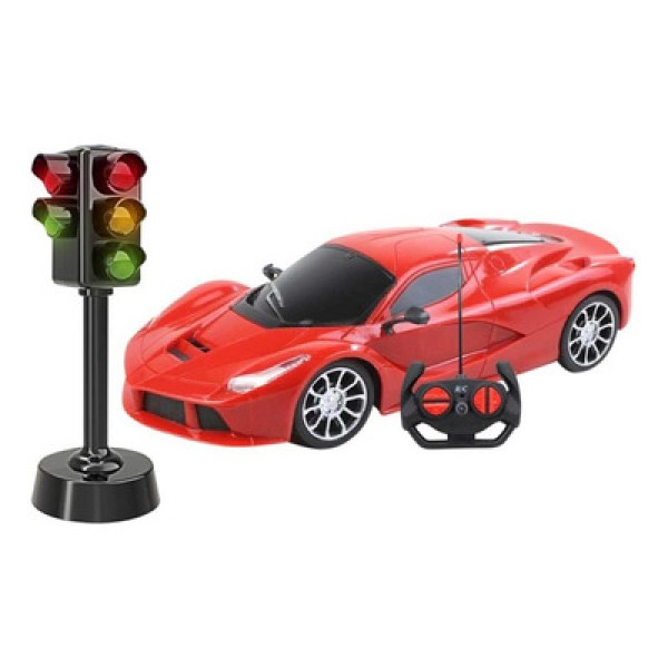 Encontraproduto.com.br - Carrinho - Rc - 1:16 - Racing Control - Luzes de Corrida - Vermelho - Multikids