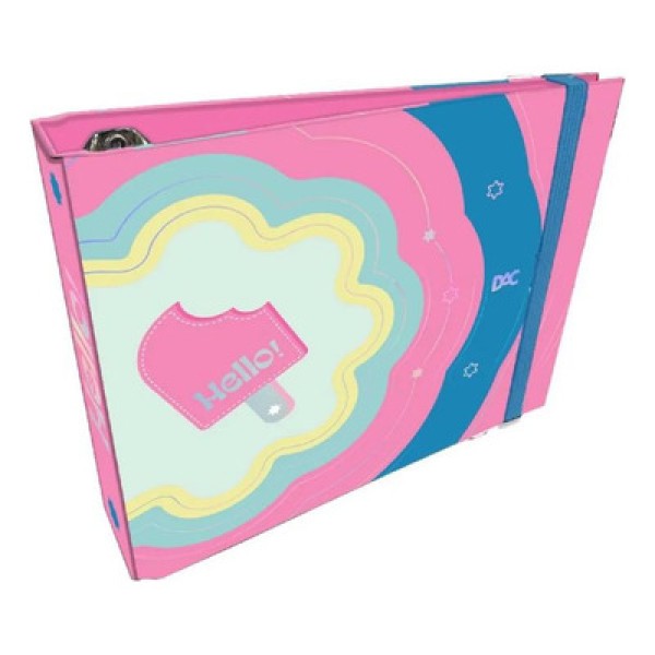 Caderno Mini Fichário Hello 90 Gramas 80 Folhas